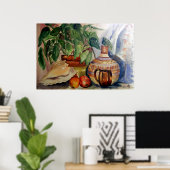 Stillleben in Coolen Pasteten Poster (Heimbüro)