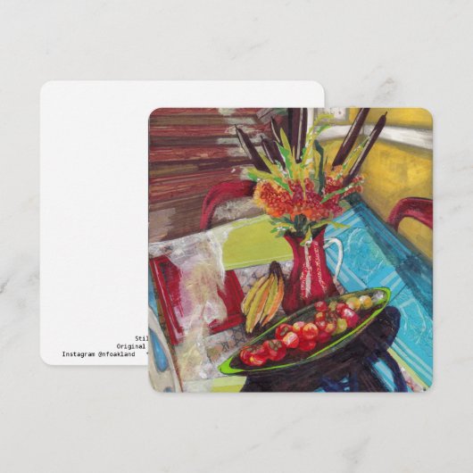 Stillleben in der Küche Dankeskarte (Vorne/Hinten)