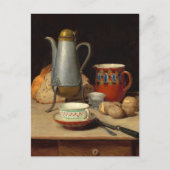 Stillleben, Kaffee und Kartoffeln | Albert Anker Postkarte (Vorderseite)