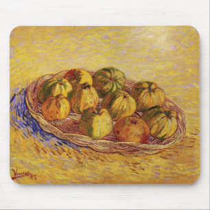 Stillleben, Korb mit Äpfeln von Vincent van Gogh Mousepad