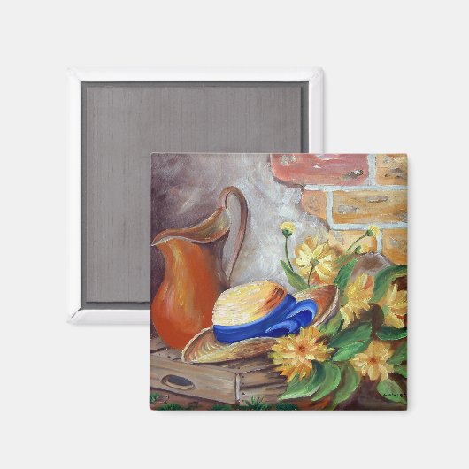 Stillleben Magnet (Vorderseite/Rückseite)