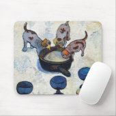 Stillleben mit 3 Welpen von Paul Gauguin Mousepad (Mit Mouse)