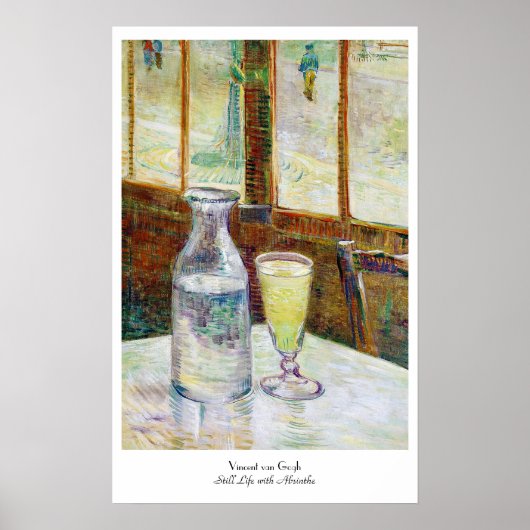 Stillleben mit Absinthe Vincent van Gogh Farbe Poster (Vorne)