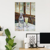 Stillleben mit Absinthe, Vincent Van Gogh Poster (Heimbüro)