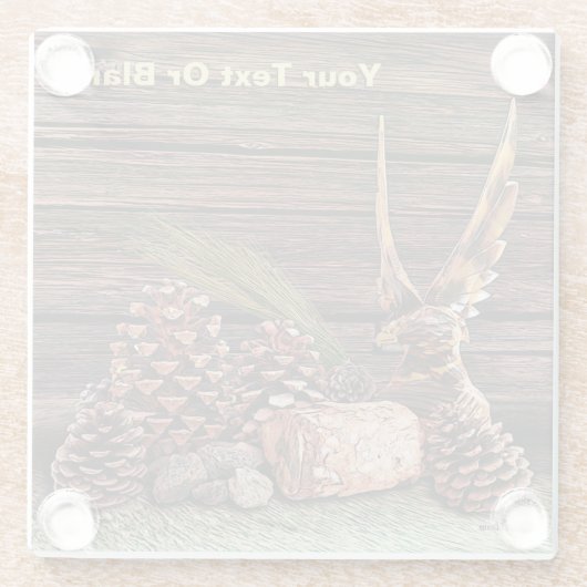 Stillleben mit Adler Glasuntersetzer (Rückseite)