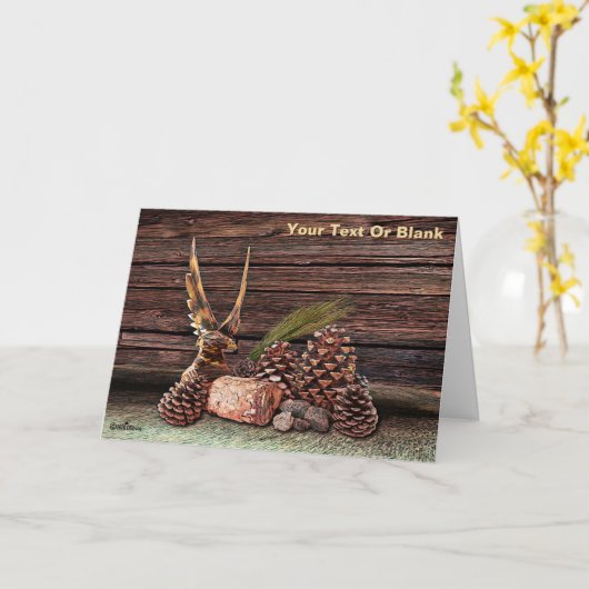 Stillleben mit Adler Karte (Gelbe Blume)