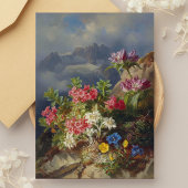 Stillleben mit alpinen Blume - Andreas Lach Postkarte