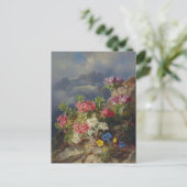 Stillleben mit alpinen Blume - Andreas Lach Postkarte (Stehend Vorderseite)