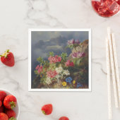 Stillleben mit alpinen Blume - Andreas Lach Serviette (Beispiel)