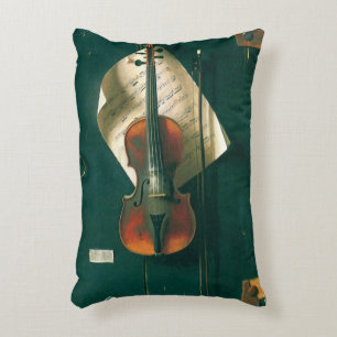 Stillleben mit alter Violine von William Michael H Dekokissen