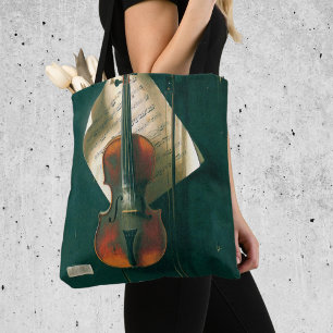 Stillleben mit alter Violine von William Michael H Tasche