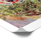 Stillleben mit Anemonen von Claude Monet Poster (Ecke)