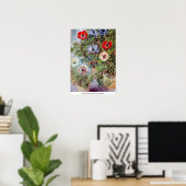 Stillleben mit Anemones von Claude Monet Poster (Heimbüro)
