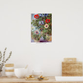 Stillleben mit Anemones von Claude Monet Poster (Küche)