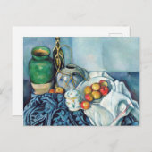 Stillleben mit Äpfeln 1 von Paul Cézanne Postkarte (Vorne/Hinten)