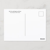 Stillleben mit Äpfeln Birnen Paul Cezanne Postkarte (Rückseite)