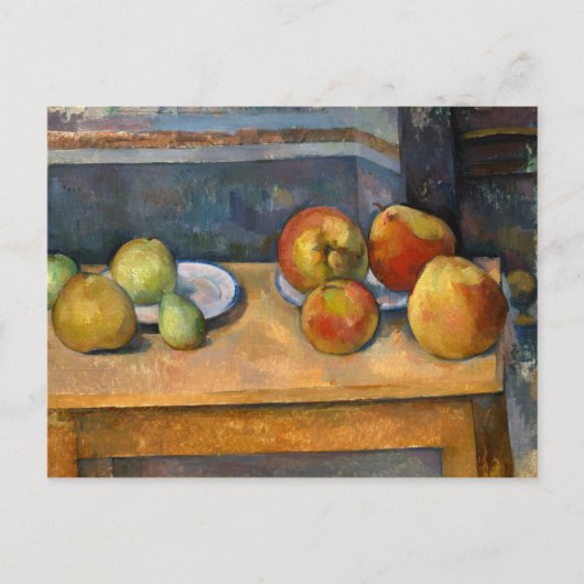 Stillleben mit Äpfeln Birnen Paul Cezanne Postkarte (Vorderseite)