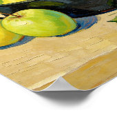 Stillleben mit Äpfeln nach Van Gogh Poster (Ecke)