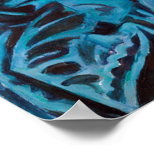 Stillleben mit Äpfeln Paul Cézanne malt Essen Poster (Ecke)