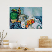 Stillleben mit Äpfeln, Paul Cézanne Poster (Küche)