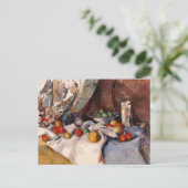 Stillleben mit Äpfeln Paul Cézanne Postkarte (Stehend Vorderseite)
