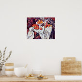 Stillleben mit Äpfeln und Orangen von Paul Cezanne Poster (Küche)