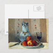 Stillleben mit Äpfeln und Pitcher - Pissarro Postkarte (Vorne/Hinten)