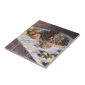 Stillleben mit Äpfeln und Trauben von Claude Monet Fliese (Seite)