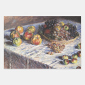 Stillleben mit Äpfeln und Trauben von Claude Monet Geschenkpapier Set (Vorderseite 3)