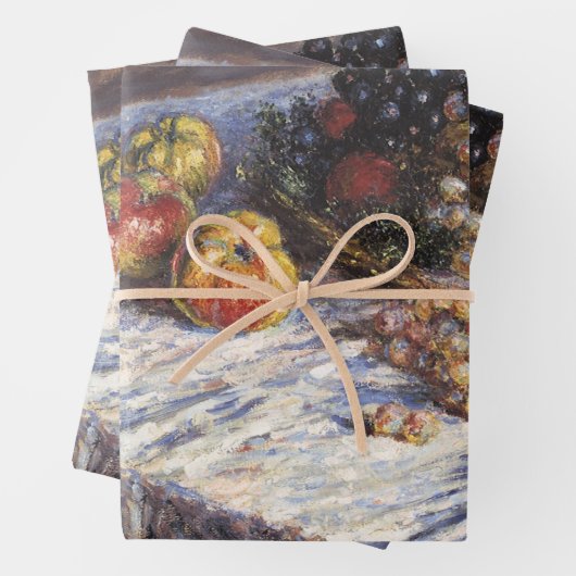 Stillleben mit Äpfeln und Trauben von Claude Monet Geschenkpapier Set (Beispiel)