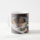 Stillleben mit Äpfeln und Trauben von Claude Monet Kaffeetasse (Vorderseite Links)