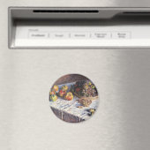 Stillleben mit Äpfeln und Trauben von Claude Monet Magnet (In Situ (Geschirrspüler))