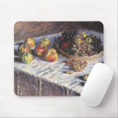 Stillleben mit Äpfeln und Trauben von Claude Monet Mousepad (Mit Mouse)