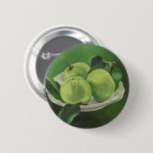 Stillleben mit Äpfeln von Mikulas Galanda Button (Vorne & Hinten)