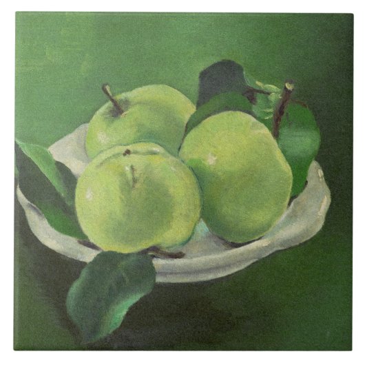 Stillleben mit Äpfeln von Mikulas Galanda Fliese (Vorderseite)