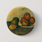Stillleben mit Äpfeln von Paul Cezanne Button (Vorderseite)
