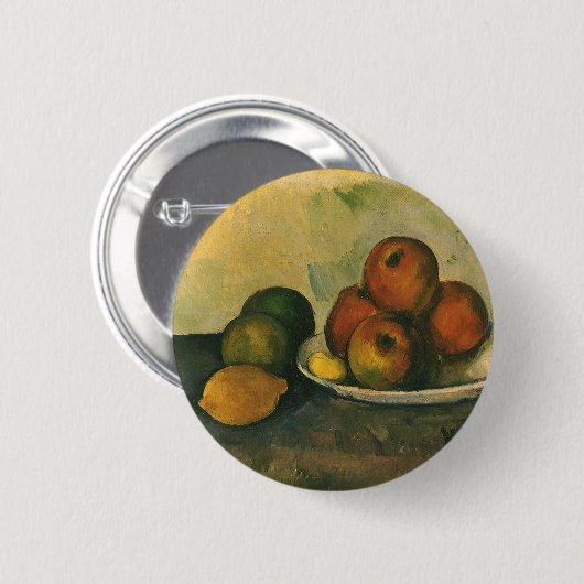 Stillleben mit Äpfeln von Paul Cezanne Button (Vorne & Hinten)