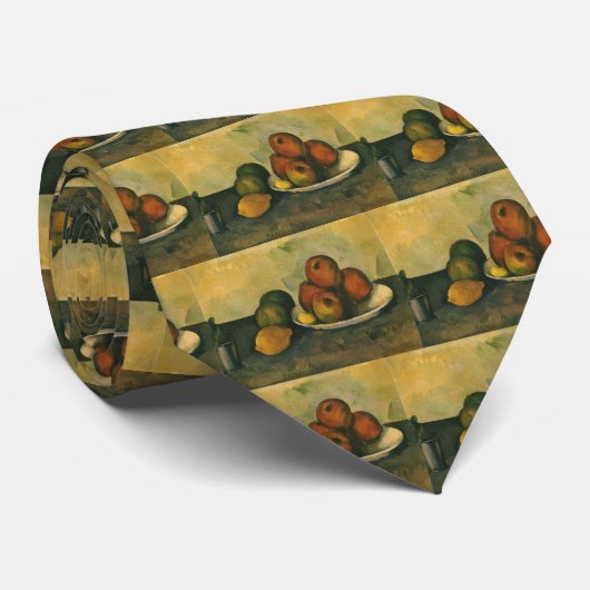Stillleben mit Äpfeln von Paul Cezanne Krawatte (Gerollt)