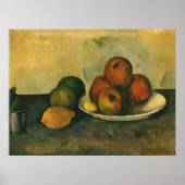 Stillleben mit Äpfeln von Paul Cezanne Poster (Vorne)