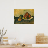 Stillleben mit Äpfeln von Paul Cezanne Poster (Küche)