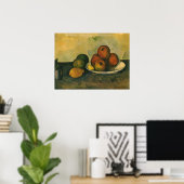 Stillleben mit Äpfeln von Paul Cezanne Poster (Heimbüro)