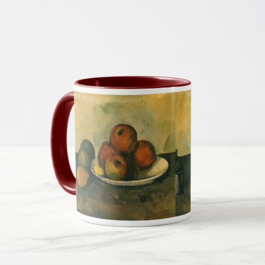 Stillleben mit Äpfeln von Paul Cezanne Tasse (Vorderseite Links)