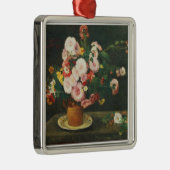 Stillleben mit Astern Silbernes Ornament (Rechts)