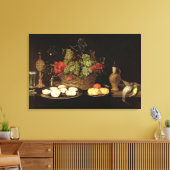 Stillleben mit Austern Leinwanddruck (Insitu (Wohnzimmer))