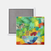 Stillleben mit Baby Lemur Magnet (Vorderseite/Rückseite)