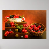 Stillleben mit Beeren Poster (Vorne)