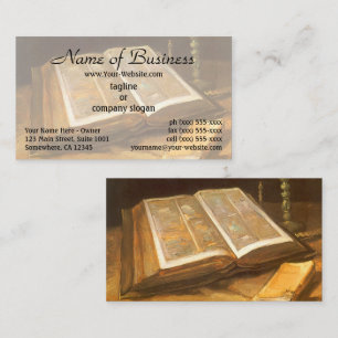 Stillleben mit Bibel von Vincent van Gogh Visitenkarte