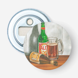 Stillleben mit Bier durch Jennifer Goldberger Flaschenöffner