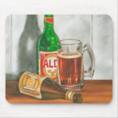 Stillleben mit Bier von Jennifer Goldberger Mousepad (Vorne)
