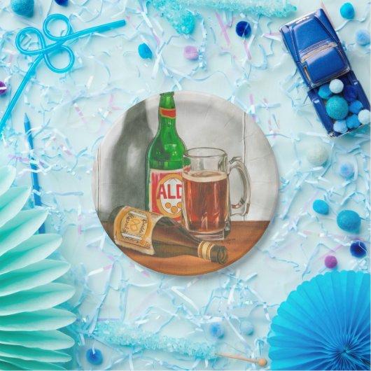 Stillleben mit Bier von Jennifer Goldberger Pappteller (Party)
